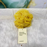 A07259 Exfoliating Bath and Shower Mesh Sponge with Hanging LOOFAH