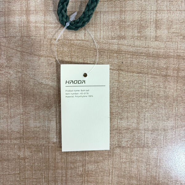 A07259 Exfoliating Bath and Shower Mesh Sponge with Hanging LOOFAH