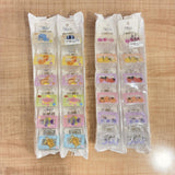 A07262 Clear Graphic Mini Hair Claw Butterfly Clip - Mix Design