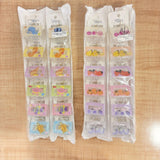 A07262 Clear Graphic Mini Hair Claw Butterfly Clip - Mix Design