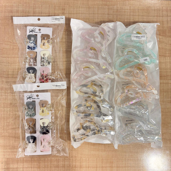 A07266 Elegant Butterfly Hair Claw Clip - Mix Design