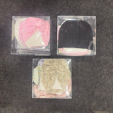A07409 Soft Turban Cap Set with Embellished Bows Headband - Mix Design