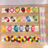 A07422 Handcrafted Crochet Hair Pearl Snap Pin - Mix Design