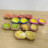 A07430 Handpainted Decorative Terracotta Clay Diya for Diwali & Festivals - Pack Of 2