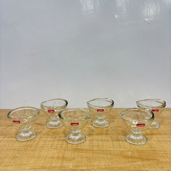 A07432 Cello Paris Glassware Glass Ice Cream Bowl Set - 160 ml, Clear (Set of 6)