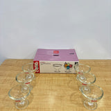 A07432 Cello Paris Glassware Glass Ice Cream Bowl Set - 160 ml, Clear (Set of 6)