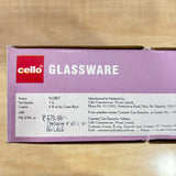 A07433 Cello Glassware Floret Ice Cream Bowl Set - 6 Pieces (200ml)