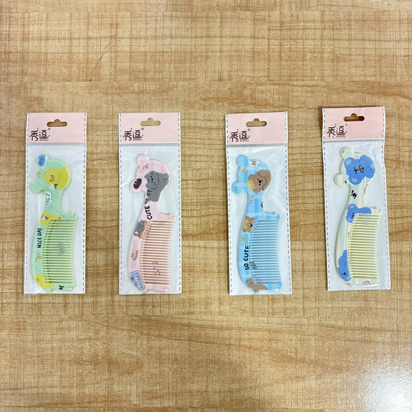 A07438 Cute Cartoon Printed Hair Comb for Kids & Girls