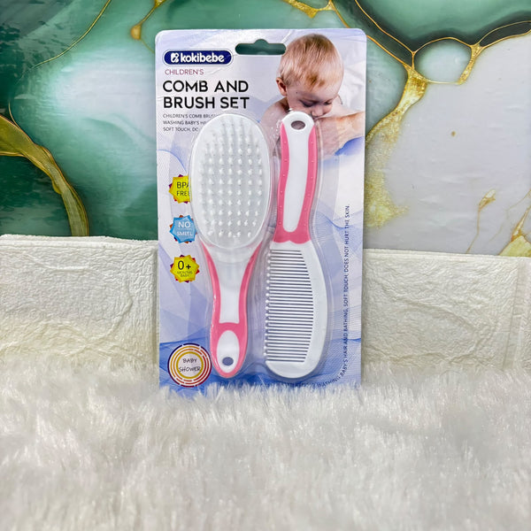 A07440 Soft Bristle Baby Comb and Hair Brush Set - NT22-1143