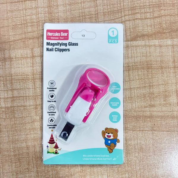 A07444 Baby Magnifying Glass Nail Clipper with Carbon Steel Blade