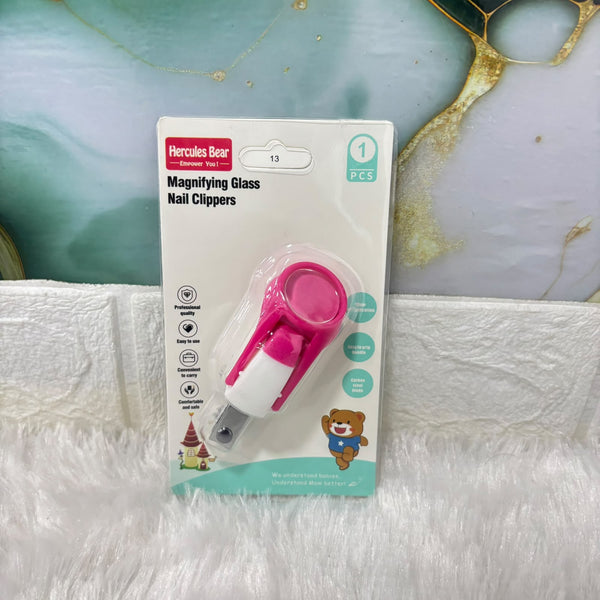 A07444 Baby Magnifying Glass Nail Clipper with Carbon Steel Blade