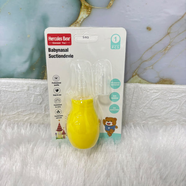 A07447 Baby Nasal Aspirator – Manual Squeeze Nose Cleaner Aspirator for Infants & Toddlers (1 Pc)