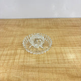 A07404 Decorative Clear Glass Crystal Tortoise Turtle with Glass Saucer Plate Set