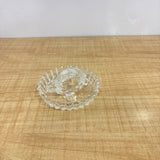 A07404 Decorative Clear Glass Crystal Tortoise Turtle with Glass Saucer Plate Set