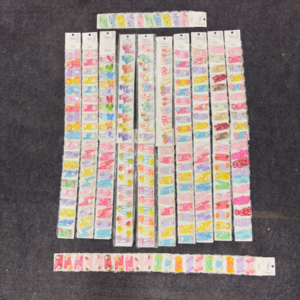 A07426 Colorful Cartoon Printed Hair Pin for Kids & Girls - Mix Design