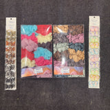 A07458 Organza & Satin Decorative Elastic Hair Rubber Band - Mix Design