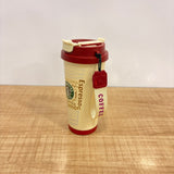 A07453 Stainless Steel Starbucks Printed Thermal Coffee Tumbler Mug with Carrying Strap