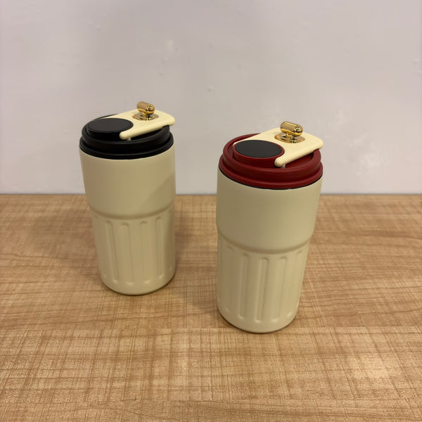 A07454 450ml Stainless Steel Vacuum Insulated Coffee Mug with LED Temperature Display & Flip Lid