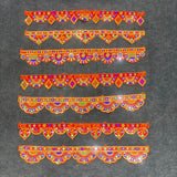A07462 Traditional Mirror Work Embroidered Door Toran [38 Inch] for Festival Home Decor