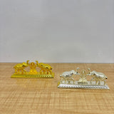 A07467 Elephant Design Dual Kumkum Box with Ganesha Idol