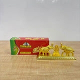 A07467 Elephant Design Dual Kumkum Box with Ganesha Idol