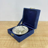 A07470 Silver Plated Tortoise with Engraved Plate in Velvet Gift Box