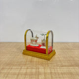 A07472 Silver Plated Kamdhenu Cow & Calf with Tulsi Plant Acrylic Frame Showpiece