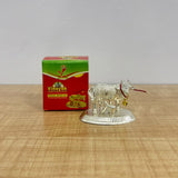 A07474 Silver Plated Kamdhenu Cow and Calf Idol for Pooja and Gifting - No.1 (Small)