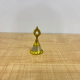 A07489 Dual-Tone Brass Puja Hand Bell with Decorative Top Handle - No.3