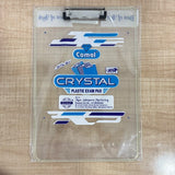 AM6717 Unbreakable Transparent Exam Writing Pad with Metal Clip - 24x35cm
