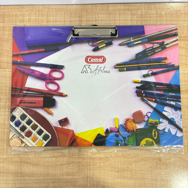 AM6105 Comal A3 Drawing Exam Pad – Sturdy Clip Board for Sketching, Painting & Art Exams