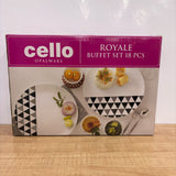 A07529 Cello Opalware Royale Buffet Set - 18 Pieces