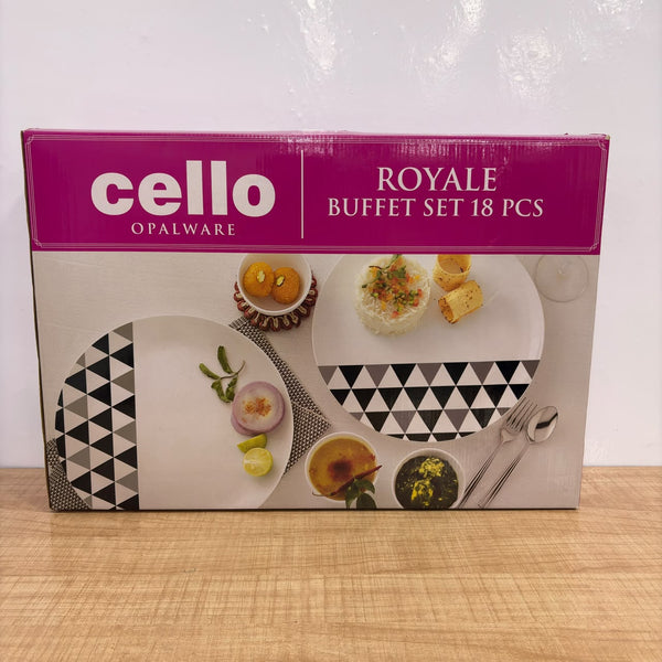 A07529 Cello Opalware Royale Buffet Set - 18 Pieces