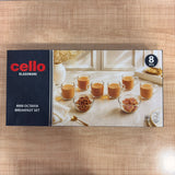 A07535 Cello Glassware Mini Octavia Breakfast Set (8 Pcs Set)
