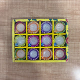 A07545 12-Piece Handcrafted Decorative Wax Diyas for Festive Lighting & Home Decor