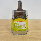 A07551 Stainless Steel 6-Side Hexagonal Box Grater & Slicer with Ergonomic Handle
