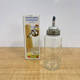 A07562 350ml Glass Automatic Opening and Closing Oil Dispenser Bottle