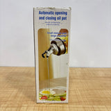 A07562 350ml Glass Automatic Opening and Closing Oil Dispenser Bottle