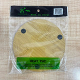 A07565 6.5-Inch Wooden & Wire Mesh Hot Mat Trivet Pad for Dining Table