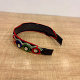 A07579 Traditional Embroidered Mirror Work Hairband for Women & Girls