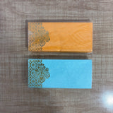 A07591 Texture Paper Designer Ethnic Shagun Envelopes with Gold Print [Pack Of 25]