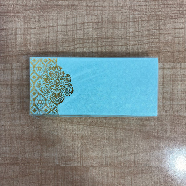 A07591 Texture Paper Designer Ethnic Shagun Envelopes with Gold Print [Pack Of 25]