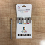 A07594 S.S. Fine Edge 0.7mm Distinct Colored Ballpens - Pack of 10 Units