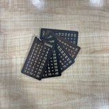 A07599 Wooden Multiplication Math Tables Keychain Set for Kids Learning