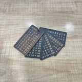 A07599 Wooden Multiplication Math Tables Keychain Set for Kids Learning