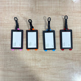 A07600 Silicone Suitcase Luggage Identifier Tag with Adjustable Strap for Travel Bags