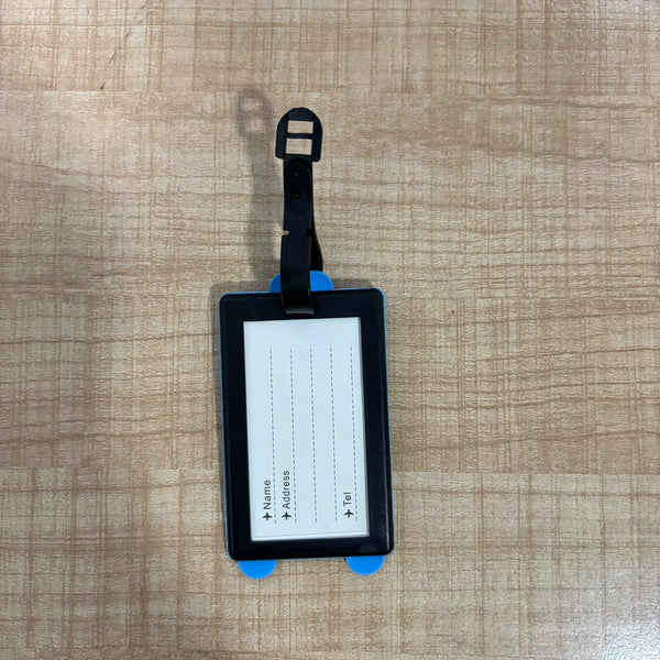 A07600 Silicone Suitcase Luggage Identifier Tag with Adjustable Strap for Travel Bags