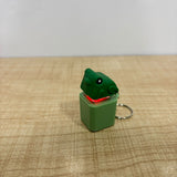 A07604 LED Light-Up Frog Croaking Keyboard Switch Fidget Toy Keychain