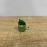 A07604 LED Light-Up Frog Croaking Keyboard Switch Fidget Toy Keychain