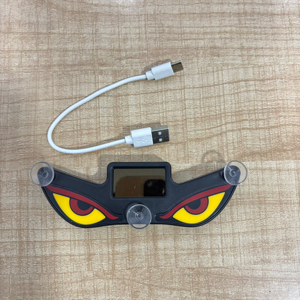 A07605 Solar Powered Evil Eye LED Car Window Warning Light